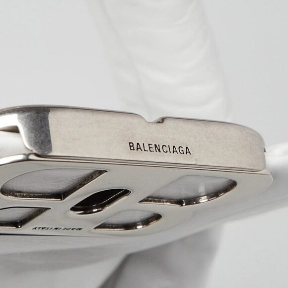 Balenciaga White Padded Leather Monaco Small Shoulder Bag - Picture 6 of 12